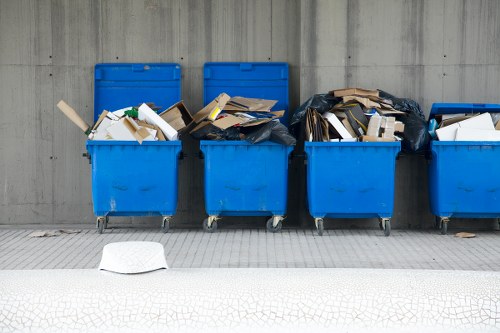 Business professionals discussing waste removal in Shadwell