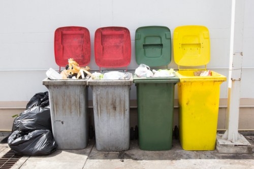 Residents disposing of waste in Shadwell