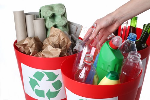 Professional waste removal service in action